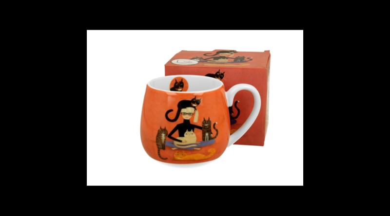 D.G.43884 Porcelánbögre 430ml,dobozban Cindy & Kitties