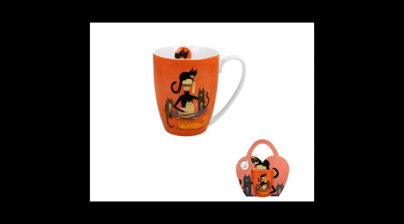 D.G.43914 Porcelánbögre 360ml, díszcsomagolásban, Cindy for Kitties