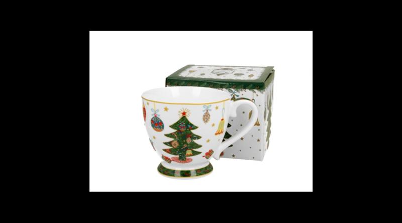 D.G.50905 Porcelánbögre 430ml, dobozban, Around Christmas Tree