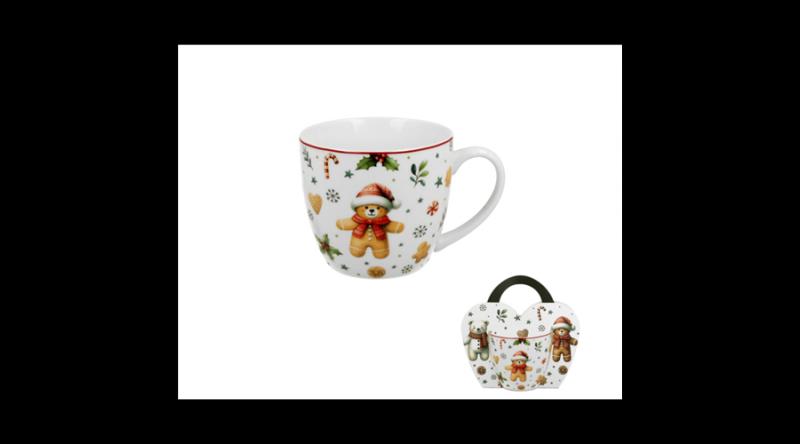 D.G.50998 Porcelánbögre 460ml, díszcsomagolásban, Christmas Cuties