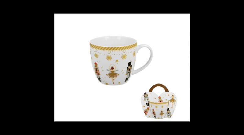 D.G.51117 Porcelánbögre 460ml, díszcsomagolásban, Christmas Ballerina