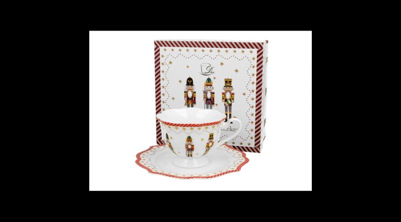 D.G.51285 Porceláncsésze+alj, 190ml, dobozban Christmas Nutcracker