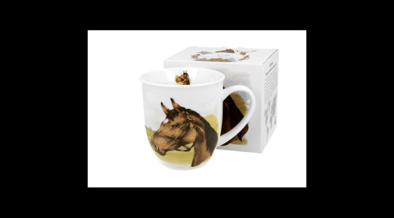 D.G.56426 Porcelánbögre 400ml, dobozban, Horse Portrait