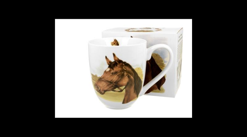 D.G.56433 Porcelánbögre 1000ml, dobozban, Horse Portrait
