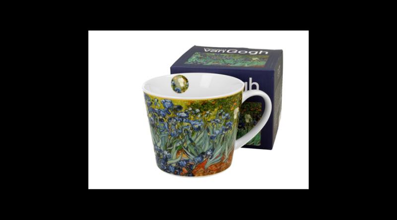 D.G.57683 Porcelánbögre 600ml, dobozban, Van Gogh:Íriszek