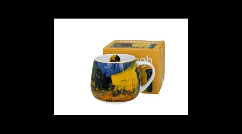 D.G.59328 Porcelánbögre 430ml, dobozban, Van Gogh: Kávéház éjjel