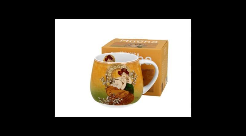 D.G.59403 Porcelánbögre 430ml,dobozban, Mucha:Topáz