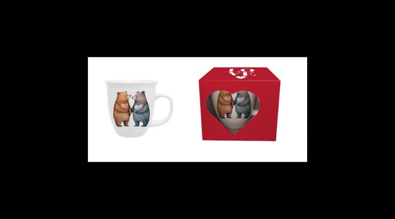 D.G.61680 Porcelánbögre 650ml, dobozban, Bears 1