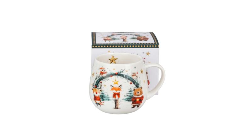 D.G.68153 Porcelánbögre 430ml, dobozban, Christmas Cuties 2