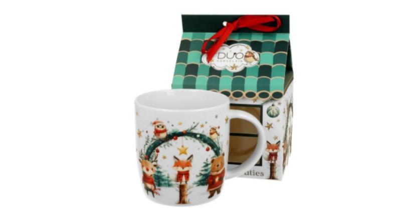 D.G.70712 Porcelánbögre 400ml, házikó díszcsomagolásban, Christmas Cuties 2