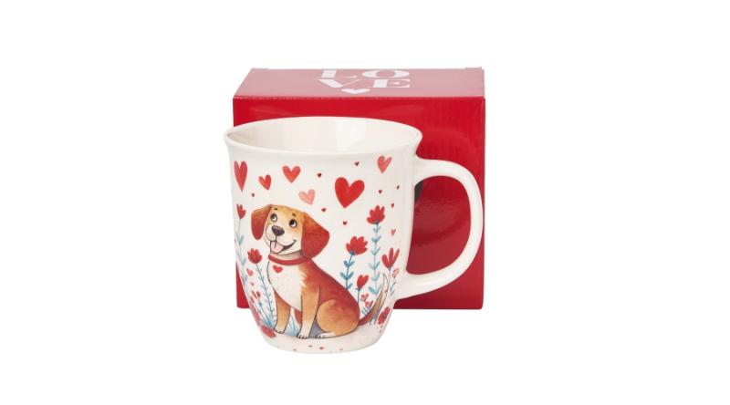 D.G.74734 Porcelánbögre 650ml, dobozban, Dog