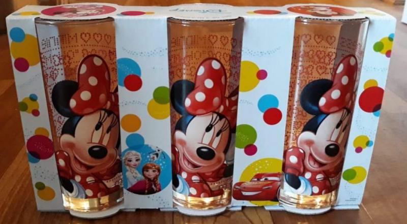 Disney Minnie üdítős pohár szett, 27 cl,  3db, 263004