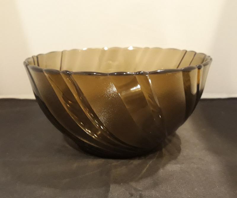 Duralex Beau Rivage közepes salátás tál, 18 cm, füstszínű, üveg, duralexsalkö