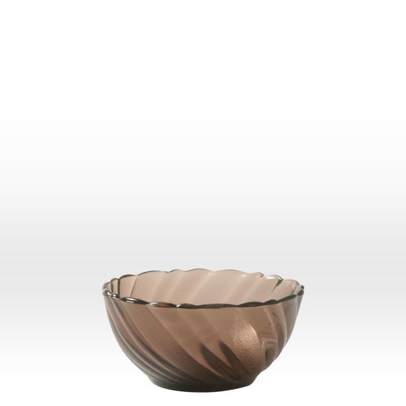 Duralex Beau Rivage salátás tálka, 12 cm, füstszínű, üveg, duralexsalátás