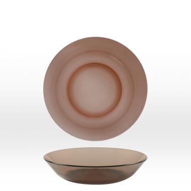 Duralex füstszínű mélytányér, LYS 20,5 cm, üveg, 201042