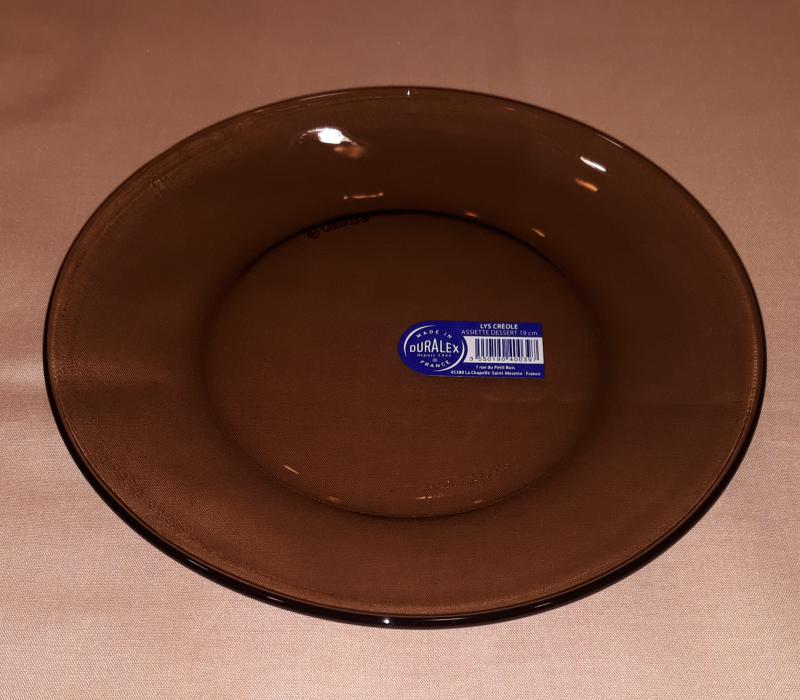 Duralex Lys Creole füstszínű desszert tányér ,19 cm, 201040