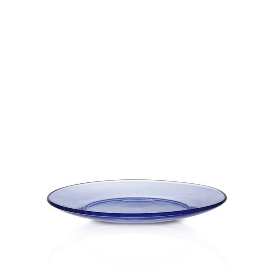 Duralex Lys Marine kék átlátszó üveg, desszert tányér, 19 cm, 201198