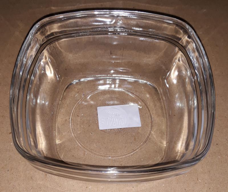 Duralex LYS salátás tál, szögletes, 11X11 cm, 201013