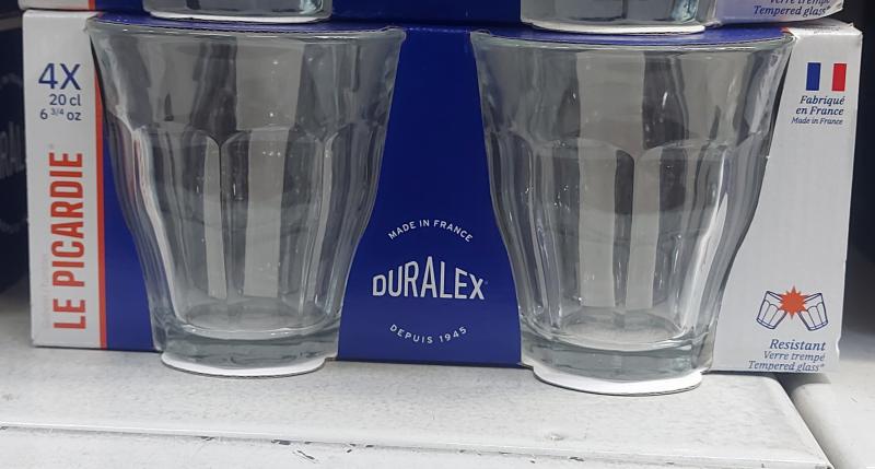 Duralex Picardie 20cl pohár, 4db, üveg