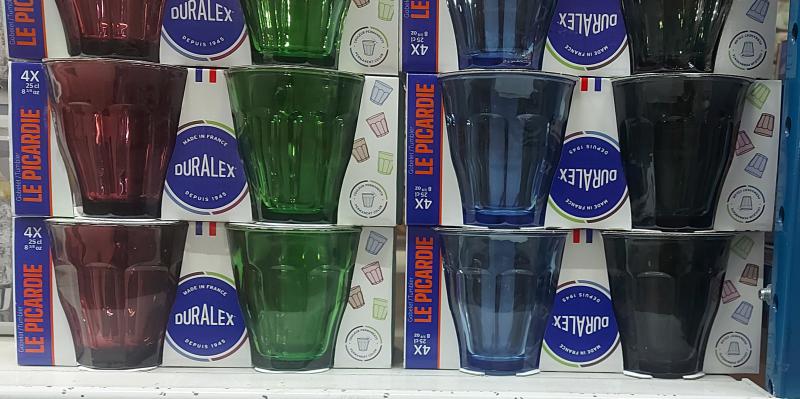 DURALEX PICARDIE színes poharak, 25 cl, 4 db, üveg, 201048