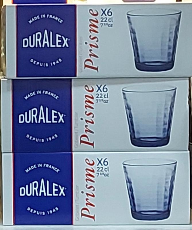 Duralex Prisme Marine kék, üveg pohár, 22cl, 6db