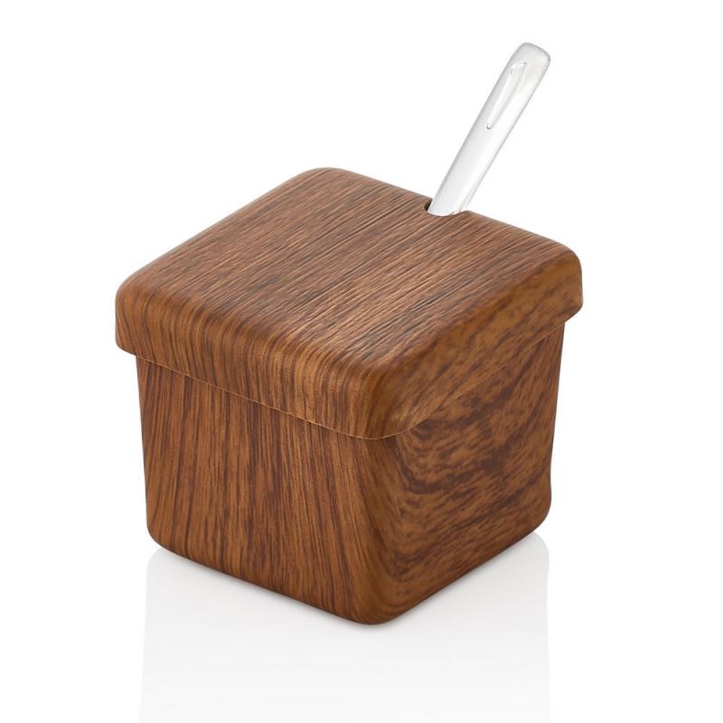 EVELIN plastic szögletes fűszertartó 7x7x6cm, 10305 M