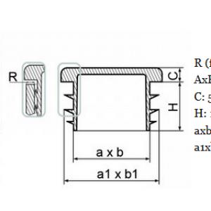 15x20 mm-es zártszelvénydugó . Kiszerelés: 50 db