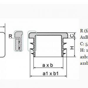 20x35 mm-es zártszelvény dugó . Kiszerelés: 50 db