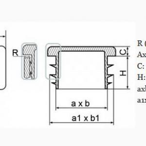 25x70 mm-es zártszelvény dugó . Kiszerelés: 50 db