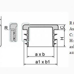 25x80 mm-es zártszelvény dugó . Kiszerelés: 50 db