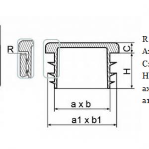 30x70 mm-es zártszelvénydugó . Kiszerelés: 50 db