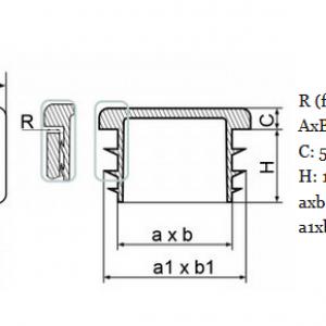 40x100 mm-es zártszelvénydugó . Kiszerelés: 100 db