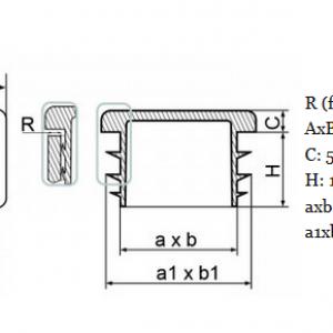 40x100 mm-es zártszelvénydugó . Kiszerelés: 50 db