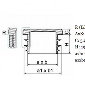 40x120 mm-es zártszelvénydugó . Kiszerelés: 50 db