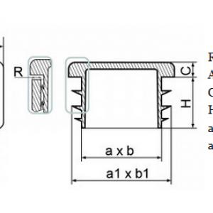 40x80 mm-es zártszelvénydugó . Kiszerelés: 50 db