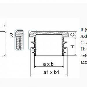 80x140 mm-es zártszelvénydugó . Kiszerelés: 10 db