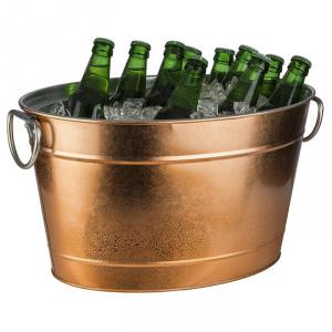 APS fém pezsgős vödör 40x28x22cm 11l COPPER TIN, réz szín