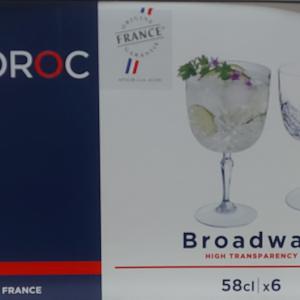 ARC BROADWAY koktél pohár 58cl 6db, üveg