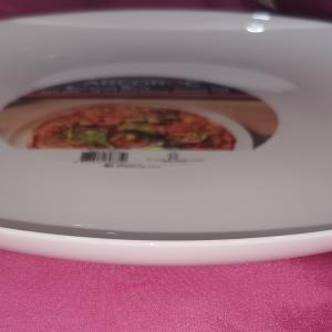 Arcoroc Evolutions White/Friend's time fehér pizzatányér, 32 cm