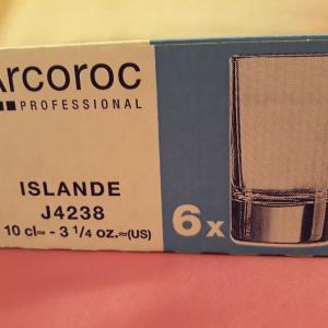 Arcoroc ISLANDE TUBO pohár, 10 cl, 6 db, 500032