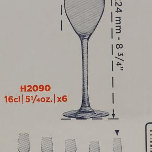 Arcoroc MINERAL talpas pezsgős flőte 16cl 6db, 224 mm