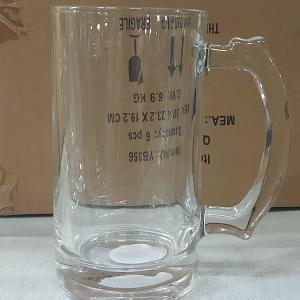 Átlátszó sörös korsó 0,5 liter, üveg, YB356, 221002