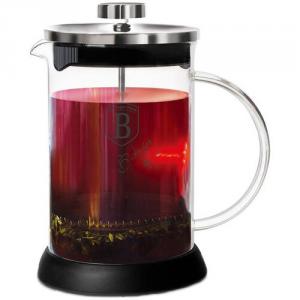 Berlinger Haus BLACK SILVER kávé-, teakészítő /török/ dugattyús 600 ml, ezüst-fekete, BH-6302