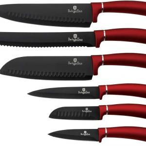 Berlinger Haus Burgundy rozsdamentes acél bev.késkészlet, 6 db, BH-2542NO
