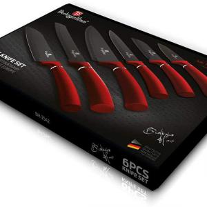 Berlinger Haus Burgundy rozsdamentes acél bev.késkészlet, 6 db, BH-2542NO