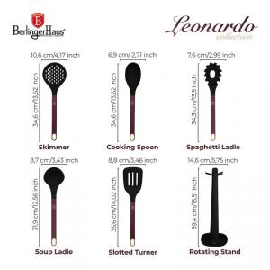 Berlinger Haus LEONARDO tálaló készlet 6 részes + állvány, BH-8620