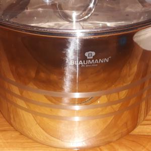 Blaumann Gourmet Line, rozsdamentes fazék+üvegfedő, 12,5 liter, BL-1012