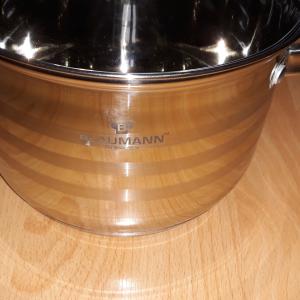 Blaumann Gourmet Line rozsdamentes fazék+üvegtető, 18x13 cm, 3,2 liter, BL-1007