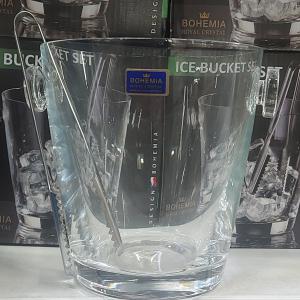 Bohemia jégvödör 14cm és csipesz