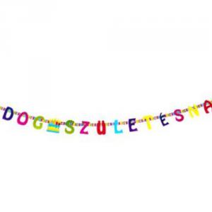 Boldog születésnapot dekorációs felirat, 1,6 m,